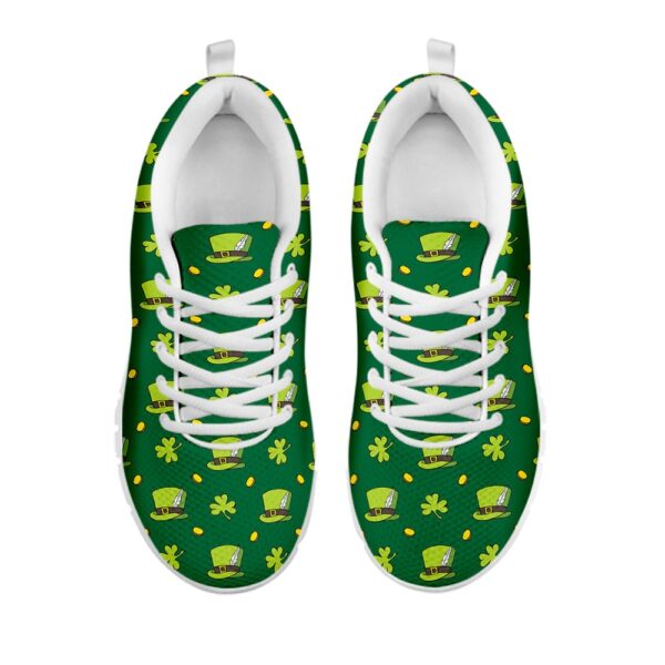 St Patrick’s Day Shoes, Saint Patrick’s Day Celebration Print White Running Shoes, St Patrick’s Day Sneakers