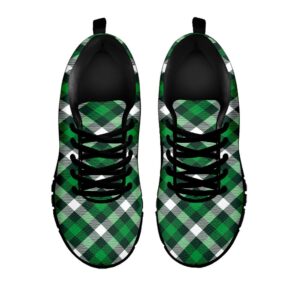 St Patrick s Day Shoes Saint Patrick s Day Plaid Pattern Print Black Running Shoes St Patrick s Day Sneakers 2 jh959b.jpg