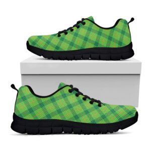 St Patrick s Day Shoes Saint Patrick s Day Scottish Plaid Print Black Running Shoes St Patrick s Day Sneakers 1 sbntlp.jpg