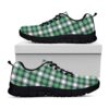 St Patrick’s Day Shoes, Saint Patrick’s Day Tartan Pattern Print Black Running Shoes, St Patrick’s Day Sneakers