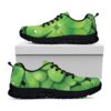 St Patrick’s Day Shoes, Shamrock Clover St. Patrick’s Day Print Black Running Shoes, St Patrick’s Day Sneakers