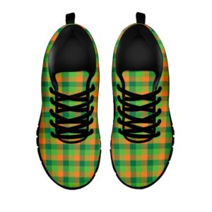 St Patrick s Day Shoes Shamrock Plaid St. Patrick s Day Print Black Running Shoes St Patrick s Day Sneakers 2 kq8lw1.jpg