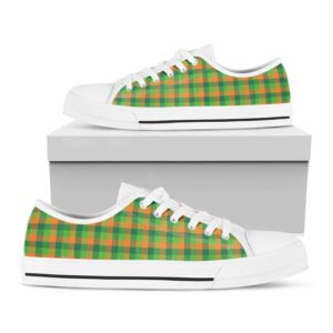 St Patrick s Day Shoes Shamrock Plaid St. Patrick s Day Print White Low Top Shoes St Patrick s Day Sneakers 1 ehceqa.jpg