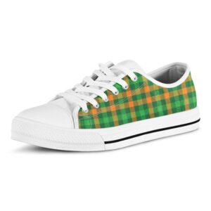 St Patrick s Day Shoes St. Patrick s Day Buffalo Check Print White Low Top Shoes St Patrick s Day Sneakers 2 z1j8oh.jpg