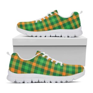 St Patrick s Day Shoes St. Patrick s Day Buffalo Check Print White Running Shoes St Patrick s Day Sneakers 1 irctbw.jpg