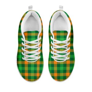St Patrick s Day Shoes St. Patrick s Day Buffalo Check Print White Running Shoes St Patrick s Day Sneakers 2 glihd2.jpg