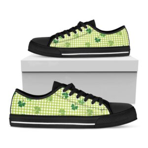 St Patrick s Day Shoes St. Patrick s Day Buffalo Plaid Print Black Low Top Shoes St Patrick s Day Sneakers 1 vl4pmf.jpg