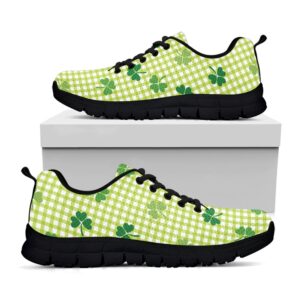 St Patrick s Day Shoes St. Patrick s Day Buffalo Plaid Print Black Running Shoes St Patrick s Day Sneakers 1 chqrtj.jpg