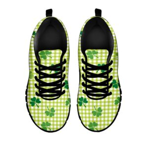 St Patrick s Day Shoes St. Patrick s Day Buffalo Plaid Print Black Running Shoes St Patrick s Day Sneakers 2 shnn3b.jpg