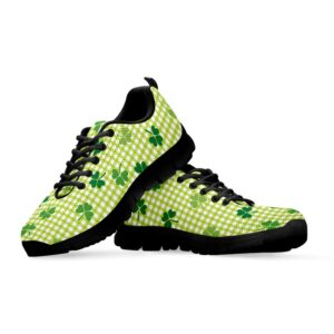 St Patrick s Day Shoes St. Patrick s Day Buffalo Plaid Print Black Running Shoes St Patrick s Day Sneakers 3 do8msm.jpg