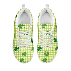 St Patrick s Day Shoes St. Patrick s Day Buffalo Plaid Print White Running Shoes St Patrick s Day Sneakers 2 nxtipc.jpg