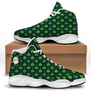 St Patrick s Day Shoes St. Patrick s Day Cute Print Pattern White Basketball Shoes St Patrick s Day Sneakers 1 avudl1.jpg