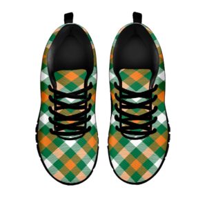 St Patrick s Day Shoes St. Patrick s Day Plaid Pattern Print Black Running Shoes St Patrick s Day Sneakers 2 fxdoeq.jpg
