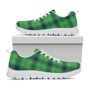 St Patrick s Day Shoes St. Patrick s Day Scottish Plaid Print White Running Shoes St Patrick s Day Sneakers 1 wirpbs.jpg