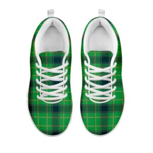 St Patrick s Day Shoes St. Patrick s Day Scottish Plaid Print White Running Shoes St Patrick s Day Sneakers 2 jfaoad.jpg