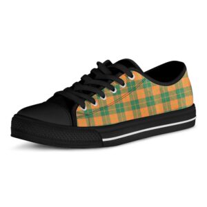 St Patrick s Day Shoes St. Patrick s Day Stewart Plaid Print Black Low Top Shoes St Patrick s Day Sneakers 2 iz9pnf.jpg