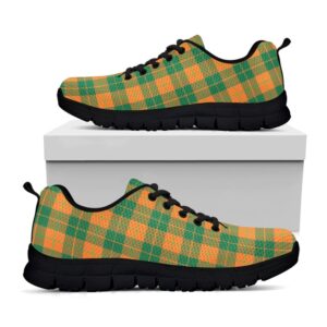 St Patrick s Day Shoes St. Patrick s Day Stewart Plaid Print Black Running Shoes St Patrick s Day Sneakers 1 ypseyq.jpg