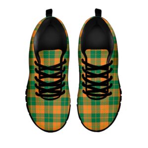 St Patrick s Day Shoes St. Patrick s Day Stewart Plaid Print Black Running Shoes St Patrick s Day Sneakers 2 i0mesv.jpg