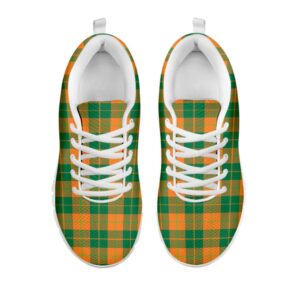 St Patrick s Day Shoes St. Patrick s Day Stewart Plaid Print White Running Shoes St Patrick s Day Sneakers 2 djdmiy.jpg