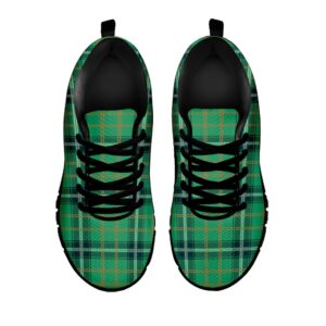 St Patrick s Day Shoes St. Patrick s Day Tartan Pattern Print Black Running Shoes St Patrick s Day Sneakers 2 itpuoz.jpg