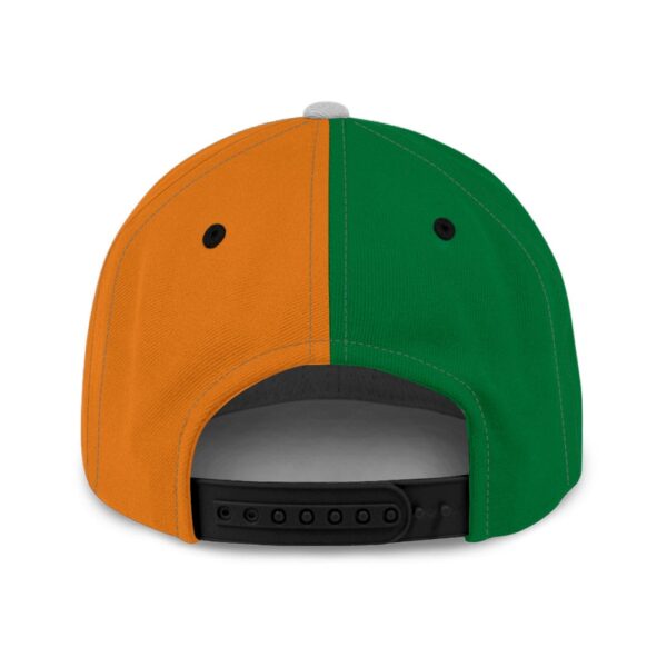 St Patricks Day Baseball Cap, Celtic Shamrock Ireland Flag Baseball Cap Orange Green Personalized Custom Irish Baseball Cap St. Patrick’s Day Gift