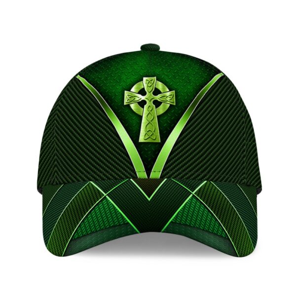 St Patricks Day Baseball Cap, Cross Celtic Metallic Luxury Irish Baseball Cap Sports Adjustable Hat St. Patrick’s Day Gift