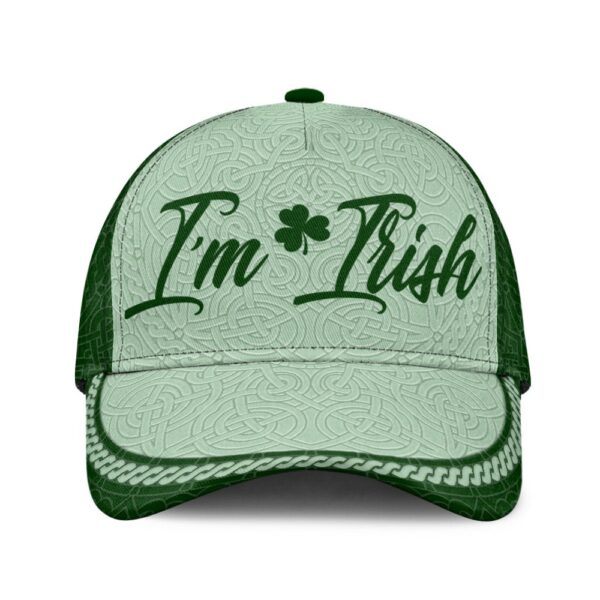 St Patricks Day Baseball Cap, I’m Irish Celtic Pattern Irish Baseball Cap Sports Adjustable Hat St. Patrick’s Day Gift