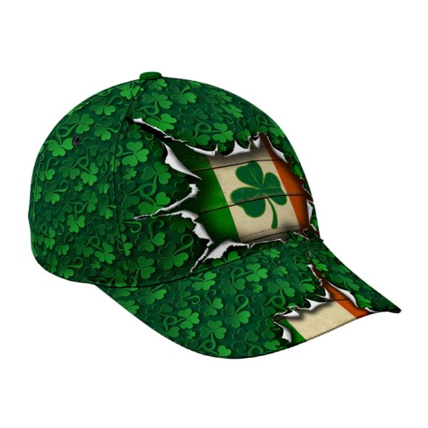 St Patricks Day Baseball Cap, Ireland Cracked Shamrock Pattern Irish Baseball Cap Sports Adjustable Hat St. Patrick’s Day Gift