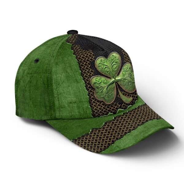 St Patricks Day Baseball Cap, Irish Shamrock Crack Metal Irish Baseball Cap Sports Adjustable Hat St. Patrick’s Day Gift