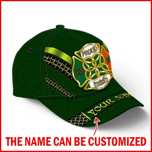 St Patricks Day Baseball Cap, Proud To Be Irish Baseball Cap Personalized Custom Sports Adjustable Hat St. Patrick’s Day Gift