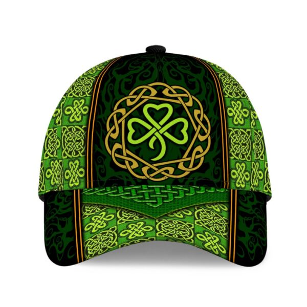 St Patricks Day Baseball Cap, Shamrock Knot Frame Circle Irish Baseball Cap Sports Adjustable Hat St. Patrick’s Day Gift