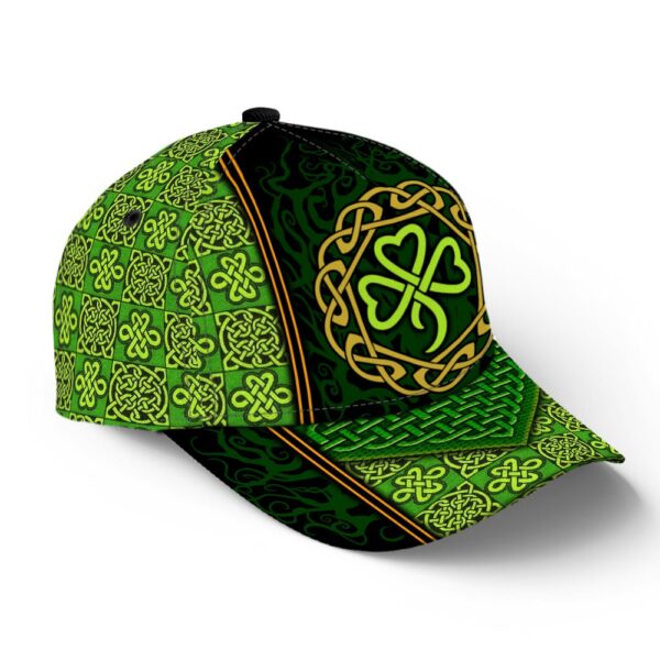 St Patricks Day Baseball Cap, Shamrock Knot Frame Circle Irish Baseball Cap Sports Adjustable Hat St. Patrick’s Day Gift