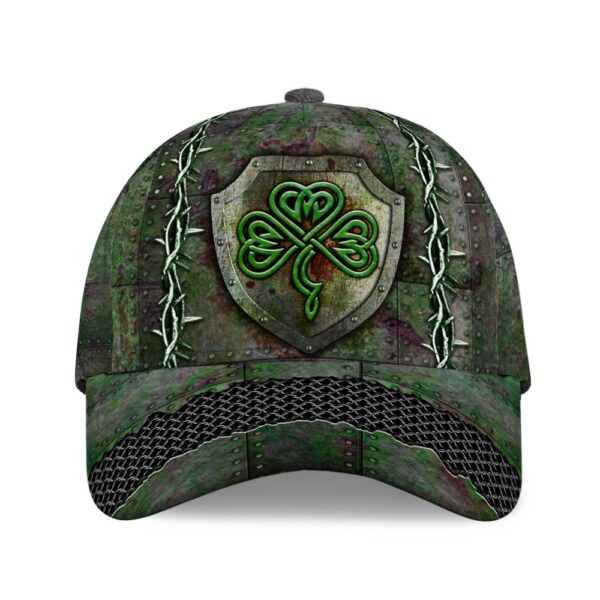 St Patricks Day Baseball Cap, Shamrock Metallic Rusty Irish Baseball Cap Sports Adjustable Hat St. Patrick’s Day Gift