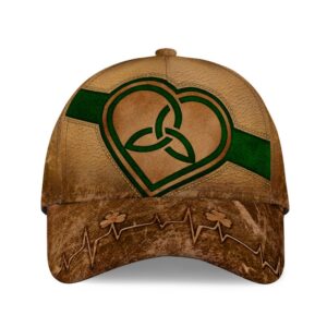 St Patricks Day Baseball Cap Triquetra Heart Leather Classic Irish Baseball Cap Sports Adjustable Hat St. Patrick s Day Gift 1 xay5b0.jpg