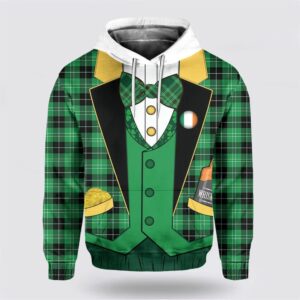 St Patricks Day Hoodie Irish Suit…