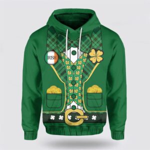 St Patricks Day Hoodie Suit Style,…