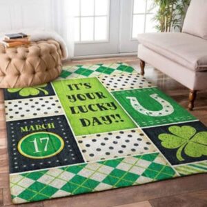 St Patricks Day Rug It s Your Lucky Day Rug Happy St Patrick s Day Carpet Irish Vintage Carpet Home Decorations 1 mggiaz.jpg