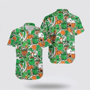 St Patricks Day Shirts, Shamrock Hawaiian…