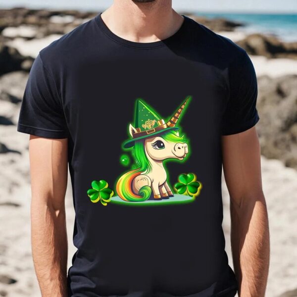 St Patricks Day T Shirt, Cute And Funny St Patrick’s Day Unicorn Design Lepricorn T-shirt, Funny St Patricks Day Shirts