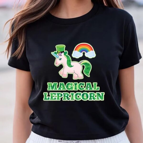 St Patricks Day T Shirt, Cute Magical Lepricorn For St Patrick’s Day T-shirt, Funny St Patricks Day Shirts
