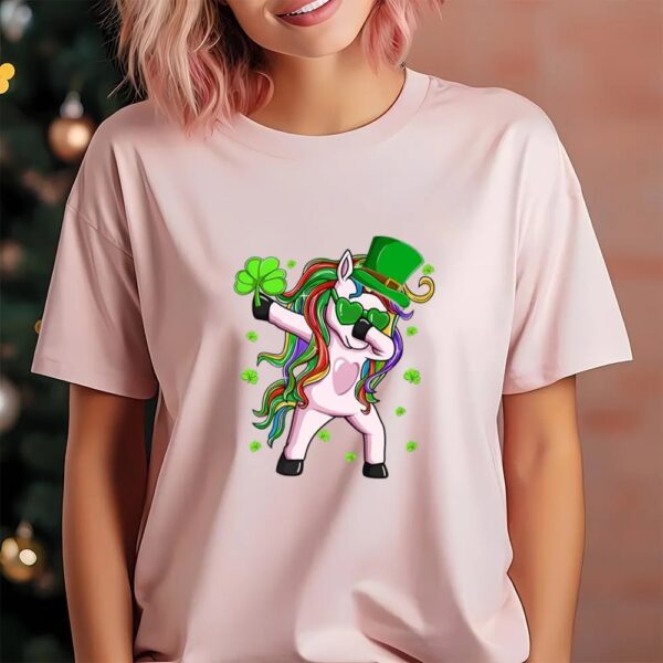 St Patricks Day T Shirt, Dabbing Lepricorn Irish Unicorn St Patricks Day T-Shirt, Funny St Patricks Day Shirts