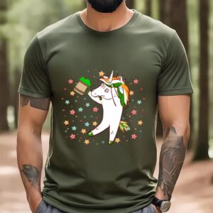 St Patricks Day T Shirt Drunk Unicorn with Beer Funny St Patricks Day T Shirt Funny St Patricks Day Shirts 3 thalok.jpg