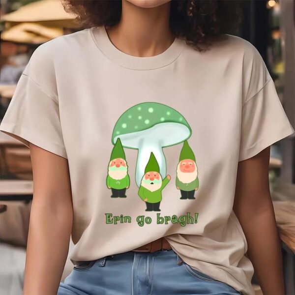 St Patricks Day T Shirt, Green Gnomes St Patricks Day Erin Go Bragh T-Shirt, Funny St Patricks Day Shirts