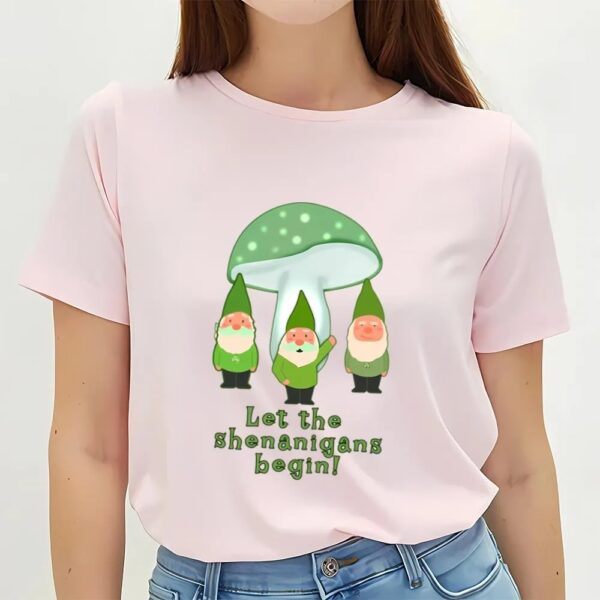 St Patricks Day T Shirt, Green Gnomes St Patricks Day Shenanigans T-Shirt, Funny St Patricks Day Shirts