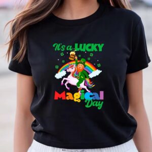 St Patricks Day T Shirt It s A Lucky Magical Day Leprechaun Unicorn Rainbow T Shirt Funny St Patricks Day Shirts 2 hu2kdz.jpg