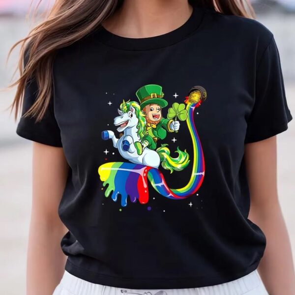St Patricks Day T Shirt, Lepricorn Leprechaun Unicorn Gift St Patricks Day Shirt, Funny St Patricks Day Shirts