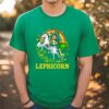 St Patricks Day T Shirt, Lepricorn Leprechaun Unicorn T shirt St Patricks Day Girls T-Shirt, Funny St Patricks Day Shirts