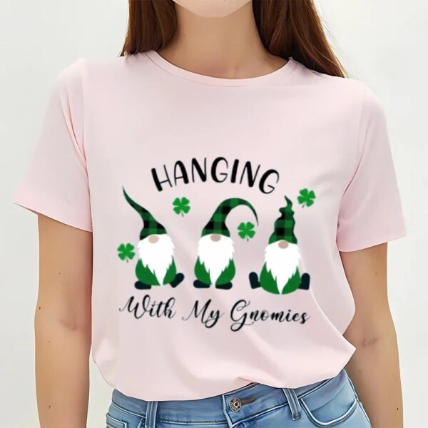 St Patricks Day T Shirt, St Patrick’s Hanging With My Gomies Gnomes T-shirt, Funny St Patricks Day Shirts