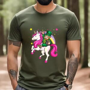 St Patricks Day T Shirt St Patricks Day Leprechaun Irish Unicorn Gift Shirt Funny St Patricks Day Shirts 3 aphbgf.jpg