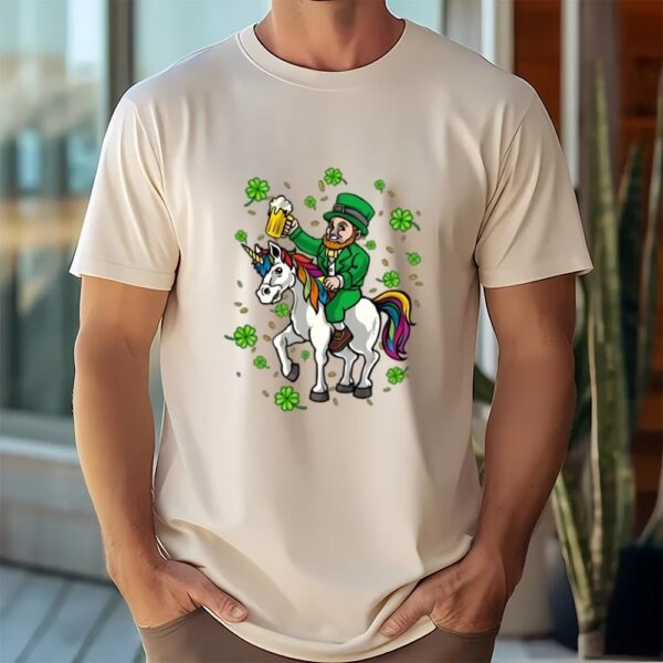 St Patricks Day T Shirt, St Patricks Day Shirt, Leprechaun Unicorn Irish T-shirt, Funny St Patricks Day Shirts